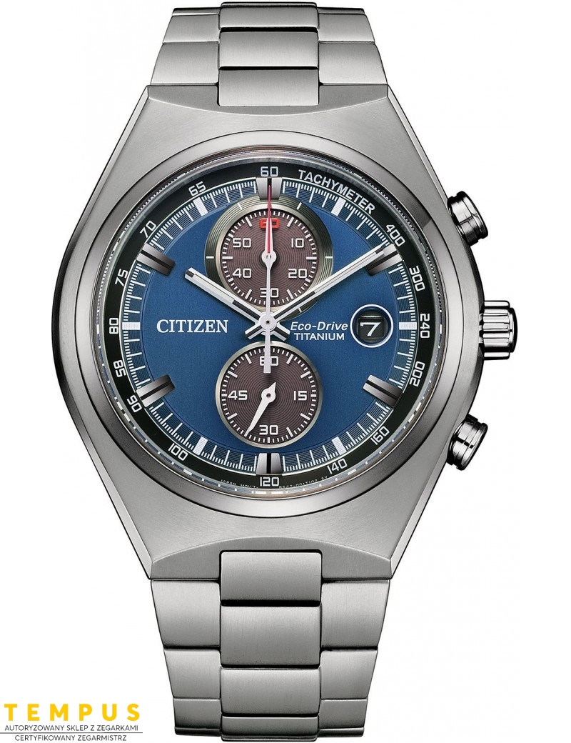 Zegarek sportowy męski Citizen TITANIUM CA7090-87L na bransolecie