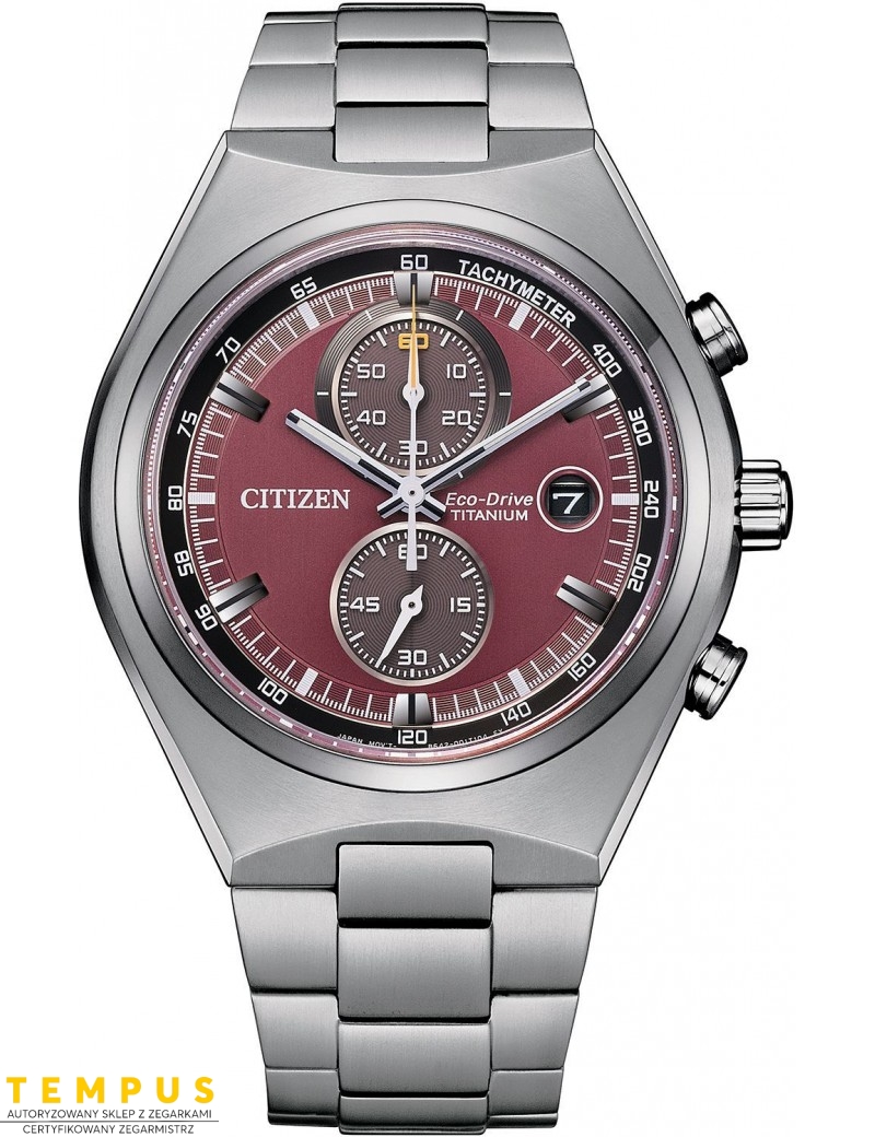 Zegarek sportowy męski Citizen TITANIUM CA7090-87X na bransolecie Zegarek sportowy męski Citizen TITANIUM CA7090-87X na bransolecie