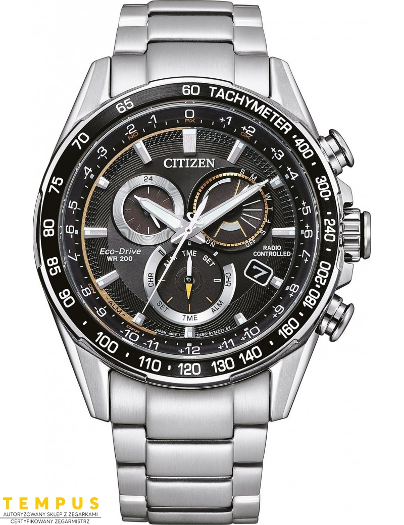 Zegarek sportowy męski Citizen Radio Controlled CB5914-89E na bransolecie