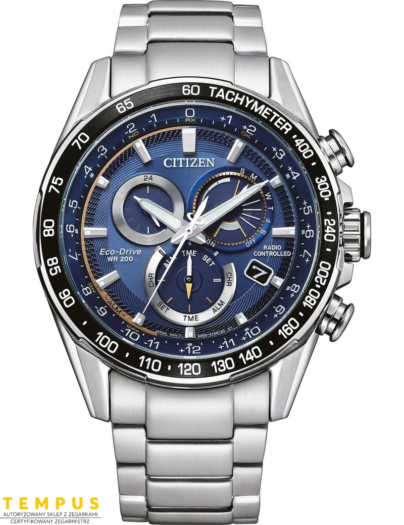 Zegarek sportowy męski Citizen RADIO CONTROLLED CB5914-89L na bransolecie