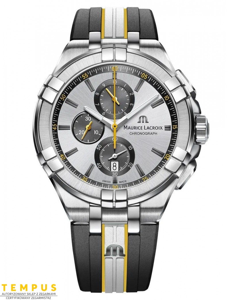Zegarek casual męski Maurice Lacroix Aikon Quartz Chronograph Special Edition Kotc Titanium AI1018-TT030-130-K - Zegarki MAURICE LACROIX