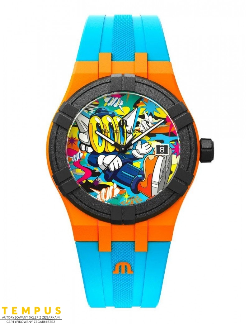 Zegarek sportowy unisex Maurice Lacroix Aikon tide AI2008-50YZA-000-0 Benzilla Eco - Zegarki MAURICE LACROIX Zegarek sportowy unisex Maurice Lacroix Aikon tide AI2008-50YZA-000-0 Benzilla Eco - Zegarki MAURICE LACROIX