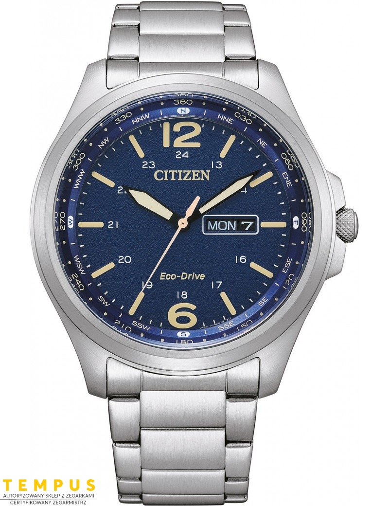 Zegarek sportowy, militarny męski Citizen MILITARY AW0110-82LE na bransolecie