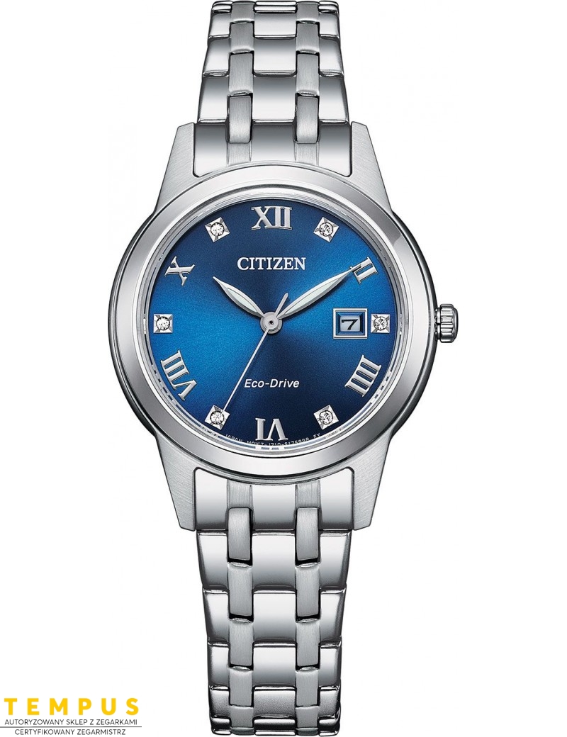 Zegarek klasyczny, elegancki damski Citizen Elegant Crystal FE1240-81L na bransolecie Zegarek klasyczny, elegancki damski Citizen Elegant Crystal FE1240-81L na bransolecie