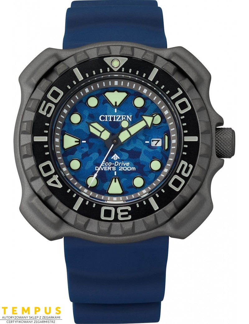 Zegarek sportowy męski Citizen PROMASTER BN0227-09L Eco-Drive Divers 200m na pasku Zegarek sportowy męski Citizen PROMASTER BN0227-09L Eco-Drive Divers 200m na pasku
