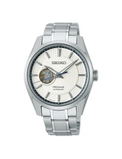Seiko Spb309J1 Presage Premium Prestige Line Sharp Edged Automatic Open-Heart