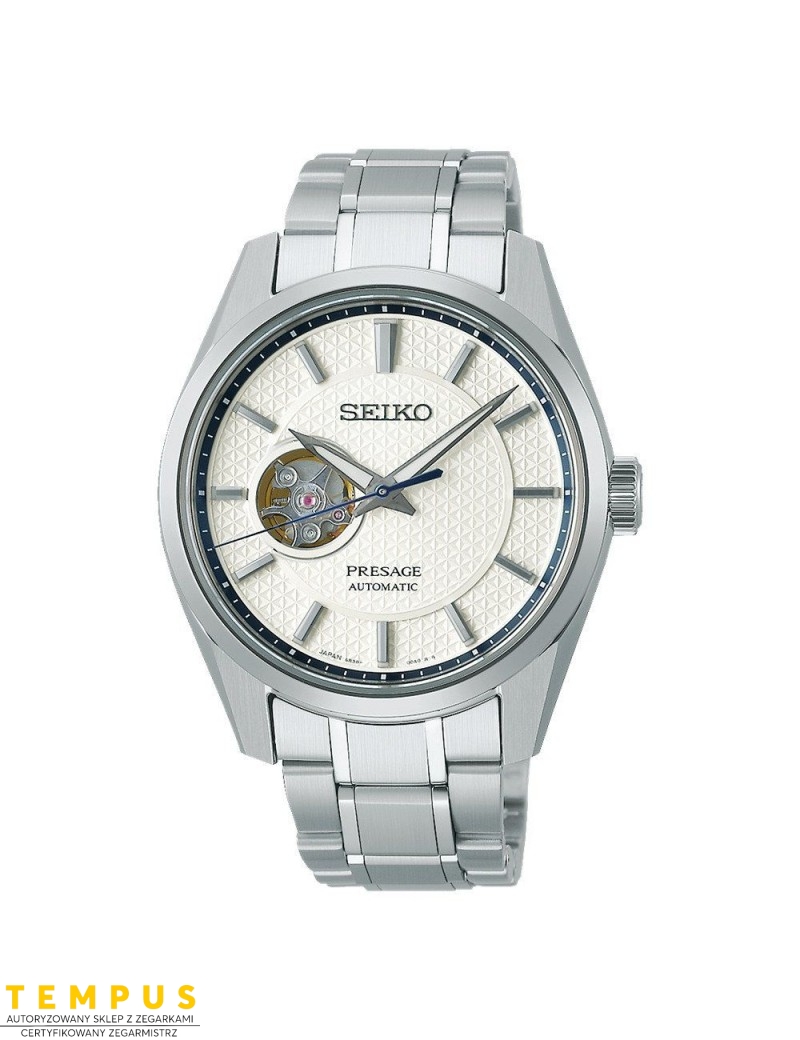 Zegarek męski Seiko Spb309J1 Presage Premium Prestige Line Sharp Edged Automatic Open-Heart - Zegarki SEIKO Zegarek męski Seiko Spb309J1 Presage Premium Prestige Line Sharp Edged Automatic Open-Heart - Zegarki SEIKO