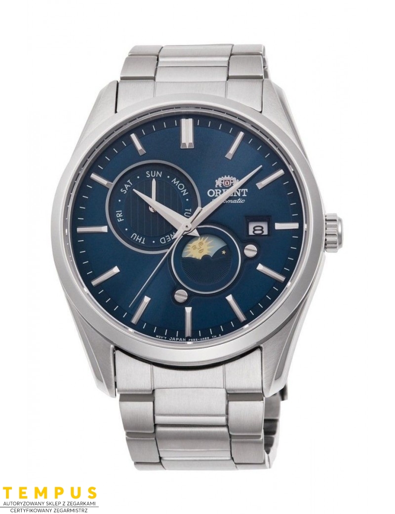 Zegarek klasyczny męski Orient Classic Sun & Moon Automatic RA-AK0308L10B - Zegarki ORIENT Zegarek klasyczny męski Orient Classic Sun & Moon Automatic RA-AK0308L10B - Zegarki ORIENT