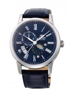 Zegarek klasyczny męski Orient RA-AK0011D10B Sun & Moon Automatic - Zegarki ORIENT