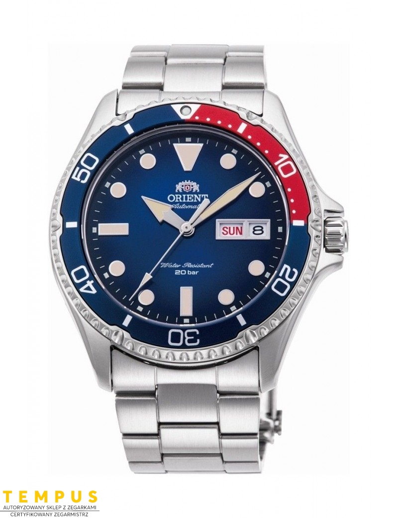 Zegarek sportowy męski Orient Mako Kamasu III RA-AA0812L19B Pepsi - Zegarki ORIENT