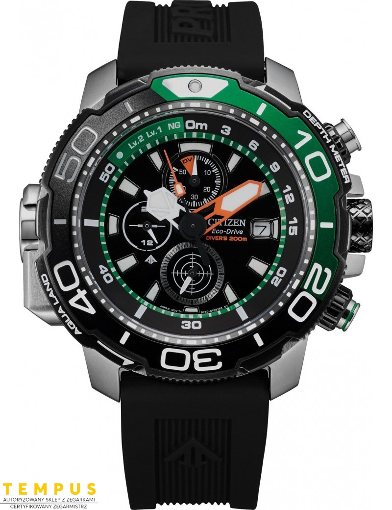 Zegarek sportowy męski Citizen Promaster Aqualand BJ2168-01E na pasku Zegarek sportowy męski Citizen Promaster Aqualand BJ2168-01E na pasku