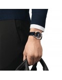 Tissot Gentleman Powermatic 80 Silicium Solid 18K GOLD BEZEL T927.407.46.041.00 - Zegarki TISSOT
