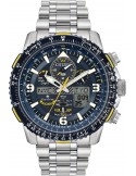 Zegarek sportowy, lotniczy męski Citizen JY8078-52L Promaster Blue Angels Eco-Drive na bransolecie