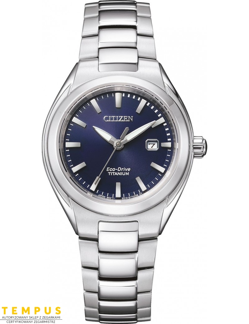 Zegarek klasyczny damski Citizen TITANIUM EW2610-80L na bransolecie