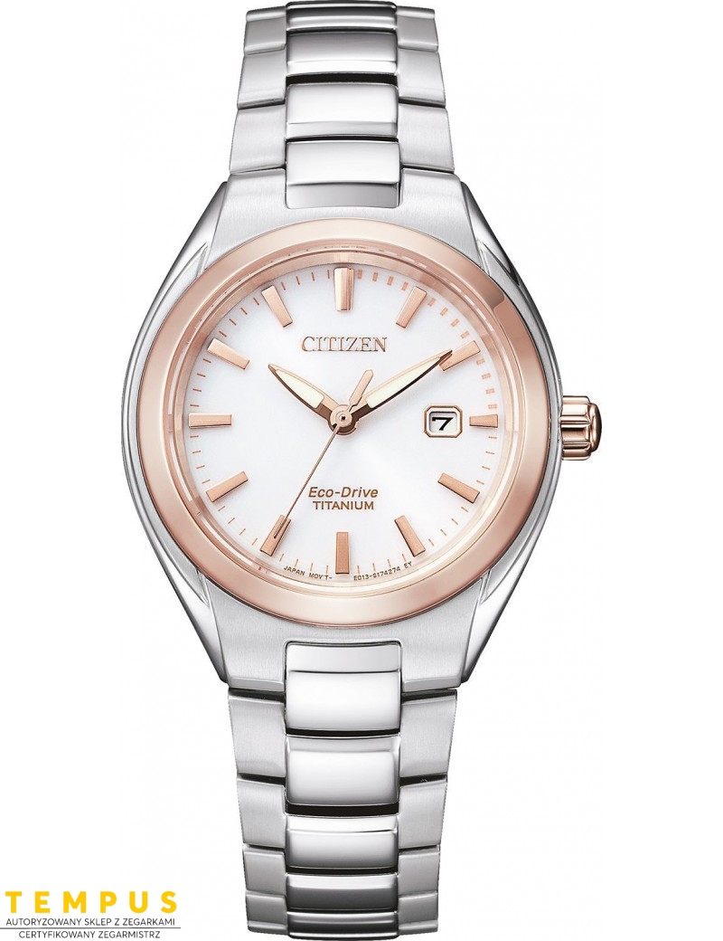 Zegarek klasyczny damski Citizen TITANIUM EW2616-83A na bransolecie Zegarek klasyczny damski Citizen TITANIUM EW2616-83A na bransolecie