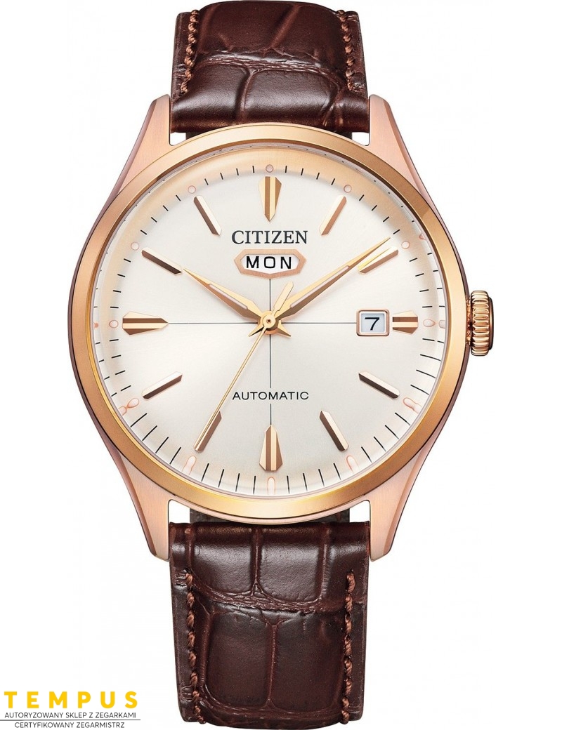 Zegarek klasyczny męski Citizen Mechanical NH8393-05AE na pasku Zegarek klasyczny męski Citizen Mechanical NH8393-05AE na pasku