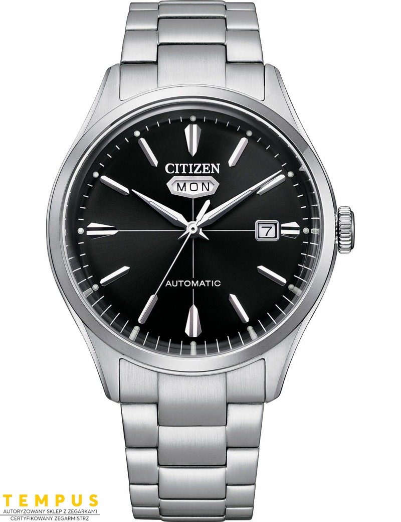 Zegarek klasyczny męski Citizen Mechanical NH8391-51EE na bransolecie
