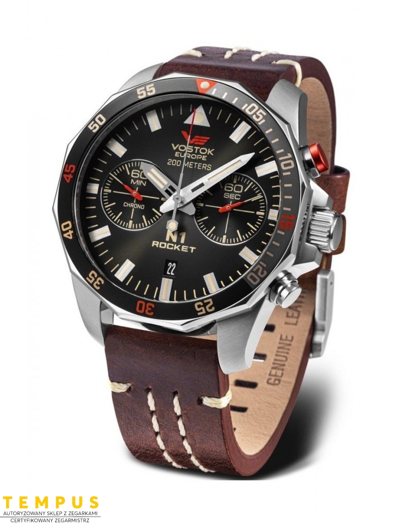 Zegarek sportowy męski Vostok Europe N1 ROCKET 6S21-225A618 - Zegarki VOSTOK EUROPE
