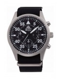 Zegarek lotniczy męski Orient Sport Chronograph Pilot RA-KV0502B10B - Zegarki ORIENT