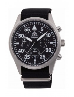 Zegarek lotniczy męski Orient Sport Chronograph Pilot RA-KV0502B10B - Zegarki ORIENT
