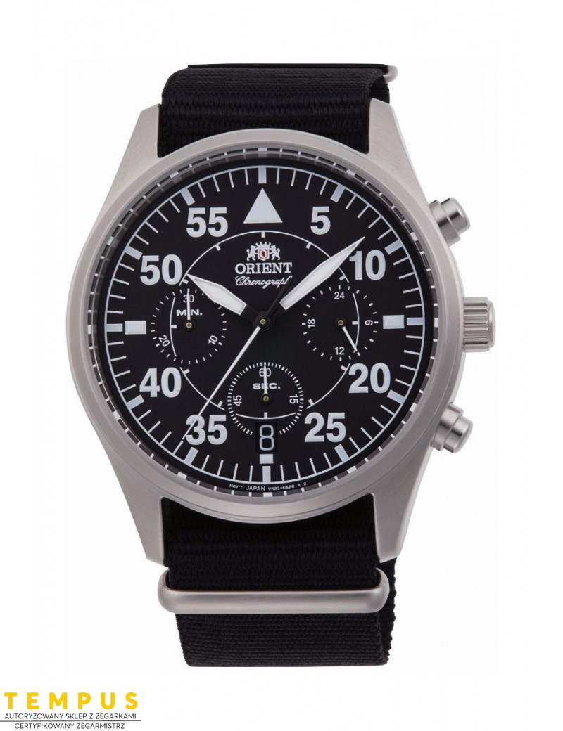 Zegarek lotniczy męski Orient Sport Chronograph Pilot RA-KV0502B10B - Zegarki ORIENT Zegarek lotniczy męski Orient Sport Chronograph Pilot RA-KV0502B10B - Zegarki ORIENT