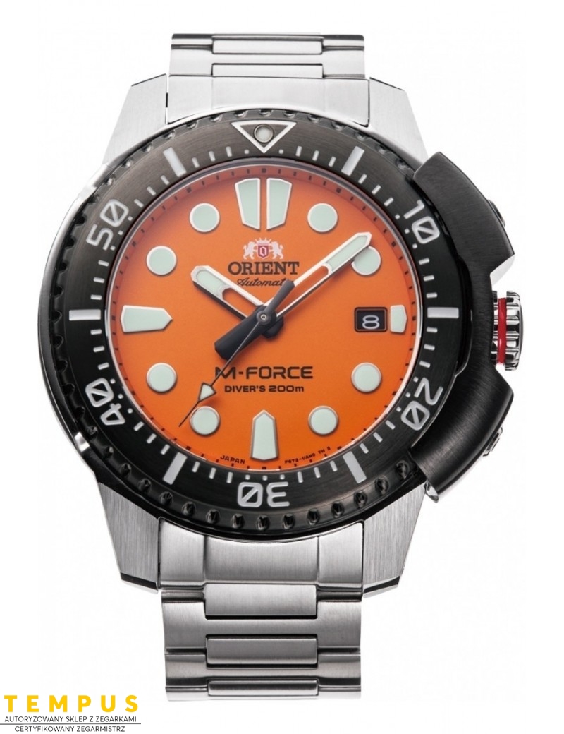 Zegarek sportowy męski Orient M-Force Automatic RA-AC0L08Y00B - Zegarki ORIENT