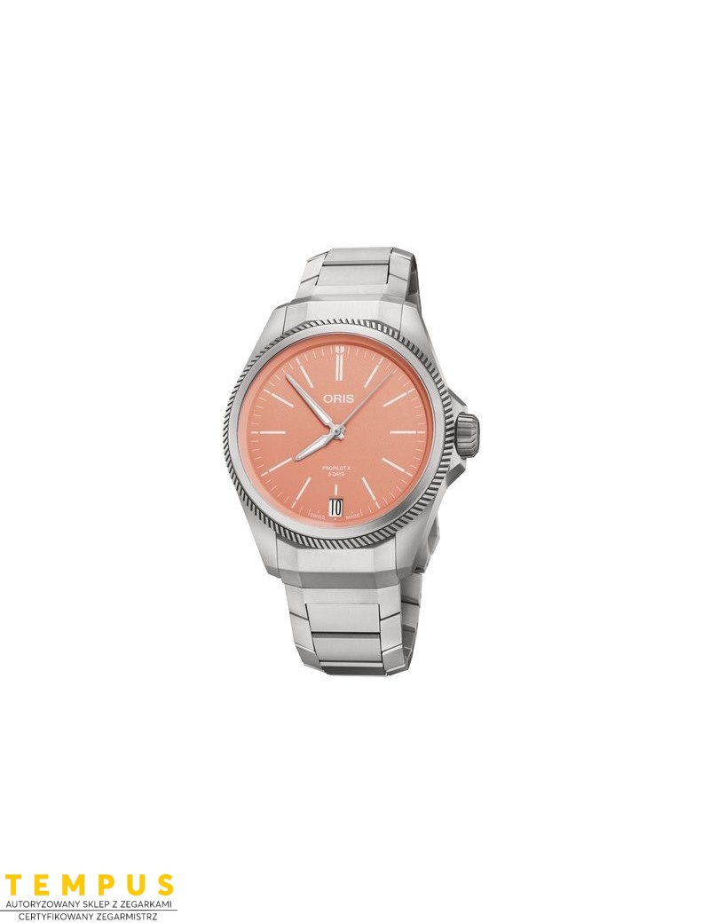 Zegarek klasyczny męski Oris Big Crown Propilot X Calibre 400 01 400 7778 7158-07 7 20 01Tlc - Zegarki ORIS