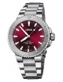 Zegarek sportowy męski Oris Aquis Date Cherry 0173377304158-0782405Peb 43.