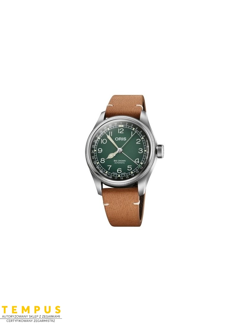 Zegarek lotniczy męski Oris Big Crown Pointer Date X Cervo Volante Green 0175477794067-Set - Zegarki ORIS Zegarek lotniczy męski Oris Big Crown Pointer Date X Cervo Volante Green 0175477794067-Set - Zegarki ORIS
