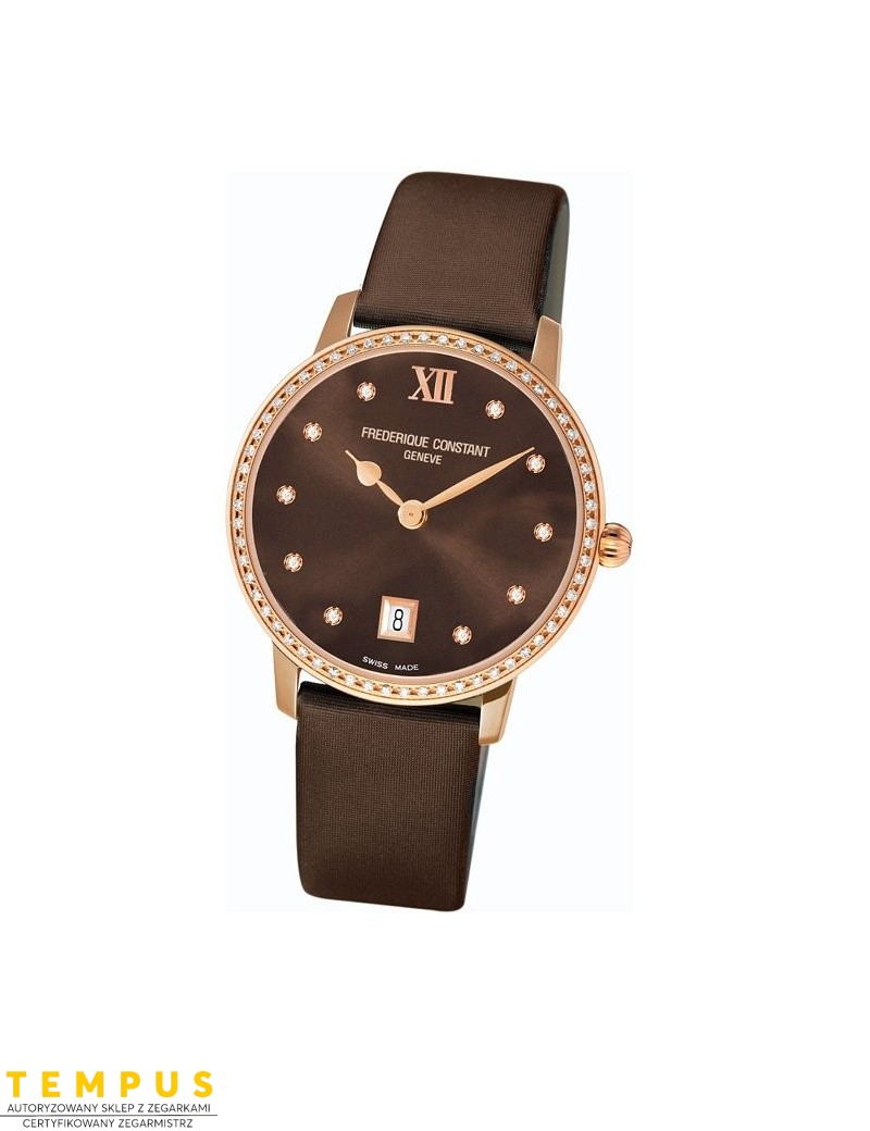 Frederique Constant Slimline Ladies FC-220C4SD34 Diamonds - Zegarki FREDERIQUE CONSTANT Frederique Constant Slimline Ladies FC-220C4SD34 Diamonds - Zegarki FREDERIQUE CONSTANT