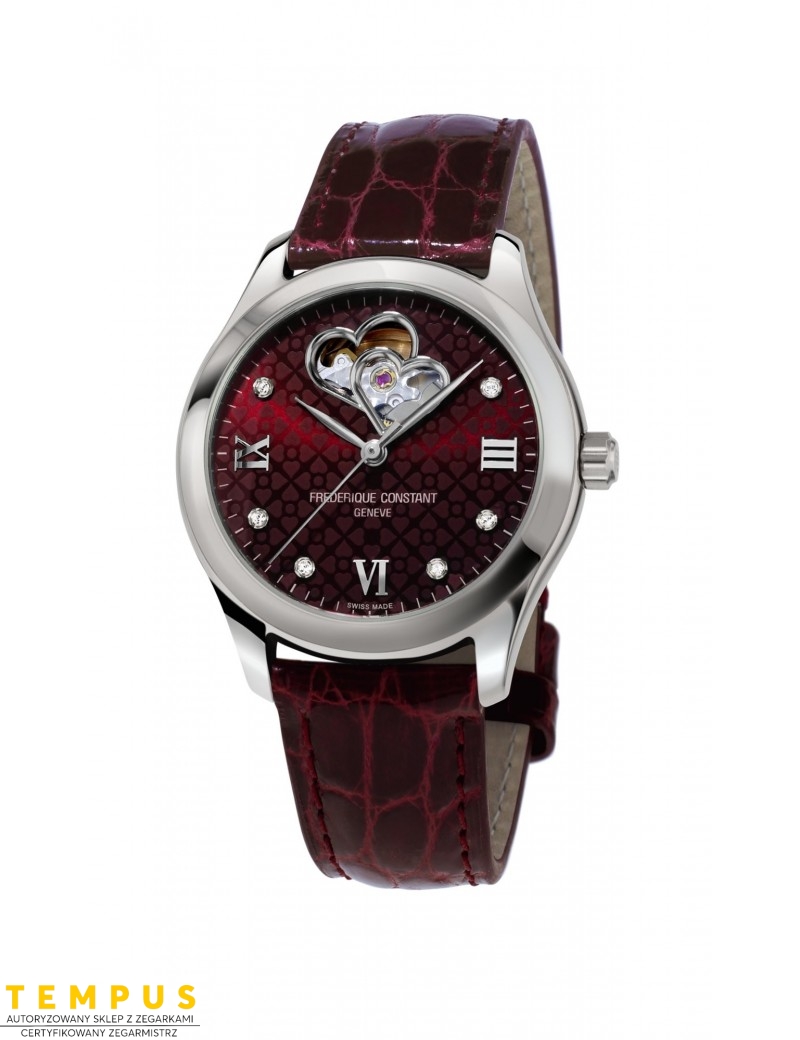 Frederique Constant Ladies Automatic Double Heart Beat FC-310BRGDHB3B6 Diamonds - Zegarki FREDERIQUE CONSTANT Frederique Constant Ladies Automatic Double Heart Beat FC-310BRGDHB3B6 Diamonds - Zegarki FREDERIQUE CONSTANT