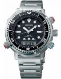 Zegarek sportowy męski Seiko Snj033P1 Prospex Sea Series Tuna Diver Solar Analog-Digital - Zegarki SEIKO