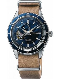 Zegarek klasyczny męski Seiko Ssa453J1 Presage Automatic Style 60S Power Reserve Open Heart - Zegarki SEIKO