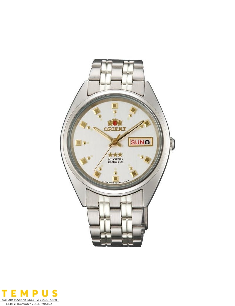 Zegarek klasyczny, elegancki męski, unisex Orient Three Stars Crystal FAB00009W9 - Zegarki ORIENT Zegarek klasyczny, elegancki męski, unisex Orient Three Stars Crystal FAB00009W9 - Zegarki ORIENT