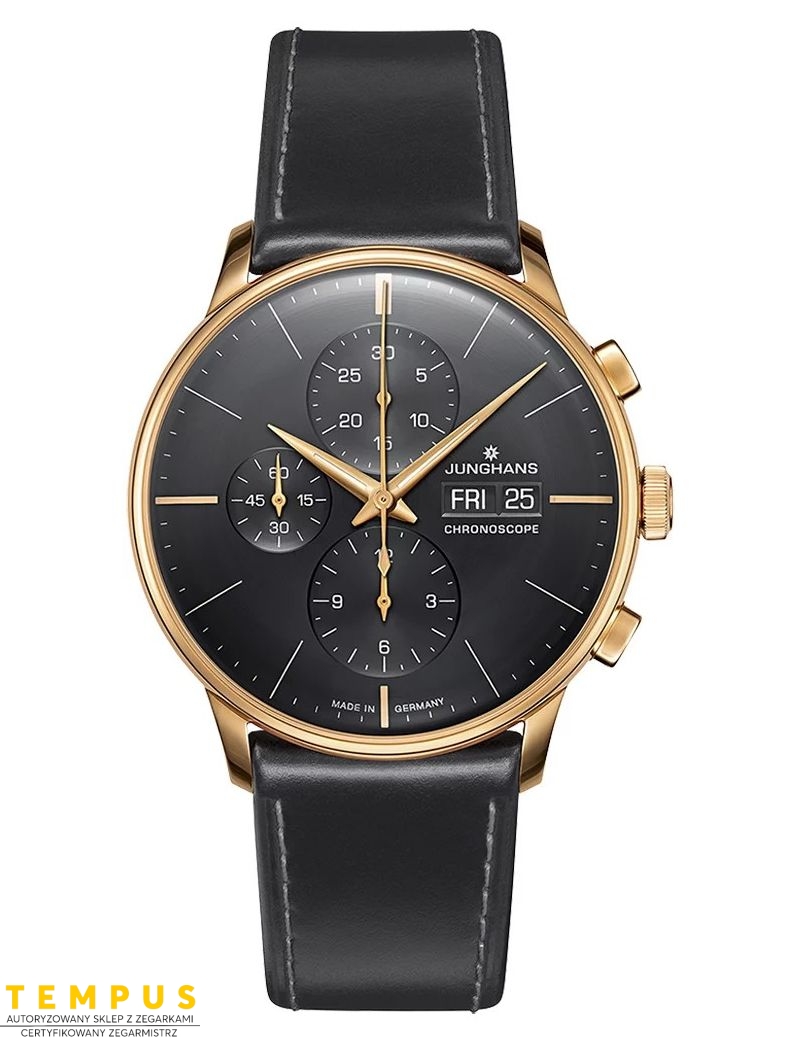 Junghans Meister Chronoscope Engl. Day 27/7923.03 Sapphire - Zegarki JUNGHANS Junghans Meister Chronoscope Engl. Day 27/7923.03 Sapphire - Zegarki JUNGHANS