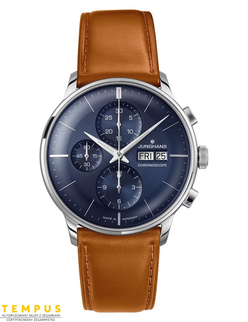 Junghans Meister Chronoscope Engl. Day 27/4526.03 Sapphire - Zegarki JUNGHANS