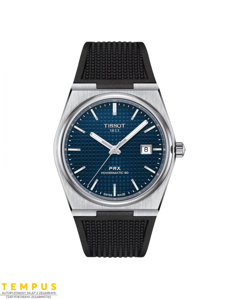 Tissot PRX 40 Powermatic 80 Strap BLACK/BLUE T137.407.17.041.00 - Zegarki TISSOT Tissot PRX 40 Powermatic 80 Strap BLACK/BLUE T137.407.17.041.00 - Zegarki TISSOT