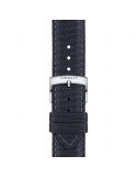 Tekstylny antracytowy pasek Tissot T852.048.183 - TISSOT - paski do zegarków