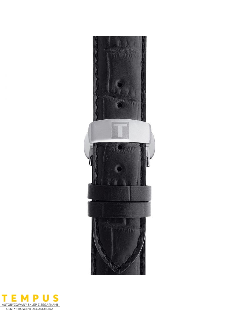 Pasek skórzany czarny Tissot T852.013.405 - TISSOT - paski do zegarków Pasek skórzany czarny Tissot T852.013.405 - TISSOT - paski do zegarków