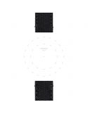 Tekstylny czarny pasek Tissot T852.044.936 - TISSOT - paski do zegarków