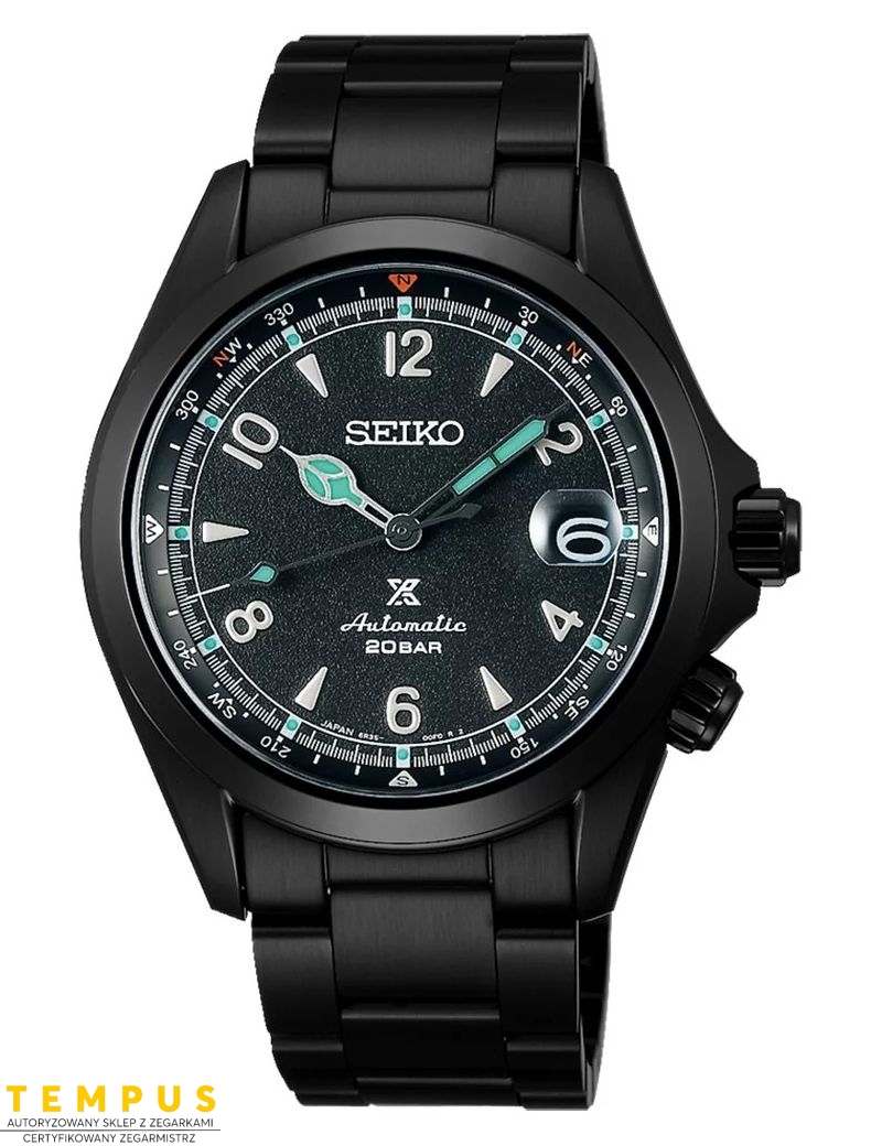 Zegarek casual męski Seiko Prospex Alpinist The Black Series Limited Spb337J1 - Zegarki SEIKO