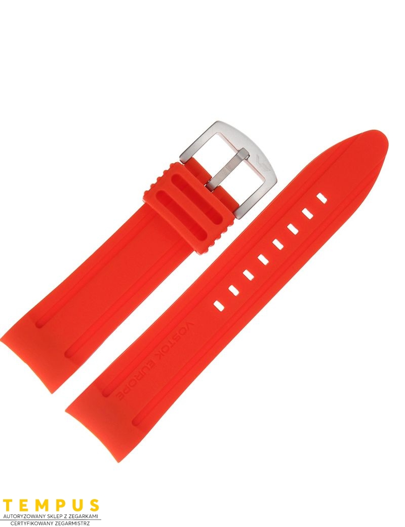 Pasek Vostok Europe Anchar - Silikon 7171 czerwony z matową kl. - VOSTOK - paski i bransolety do zegarków Pasek Vostok Europe Anchar - Silikon 7171 czerwony z matową kl. - VOSTOK - paski i bransolety do zegarków