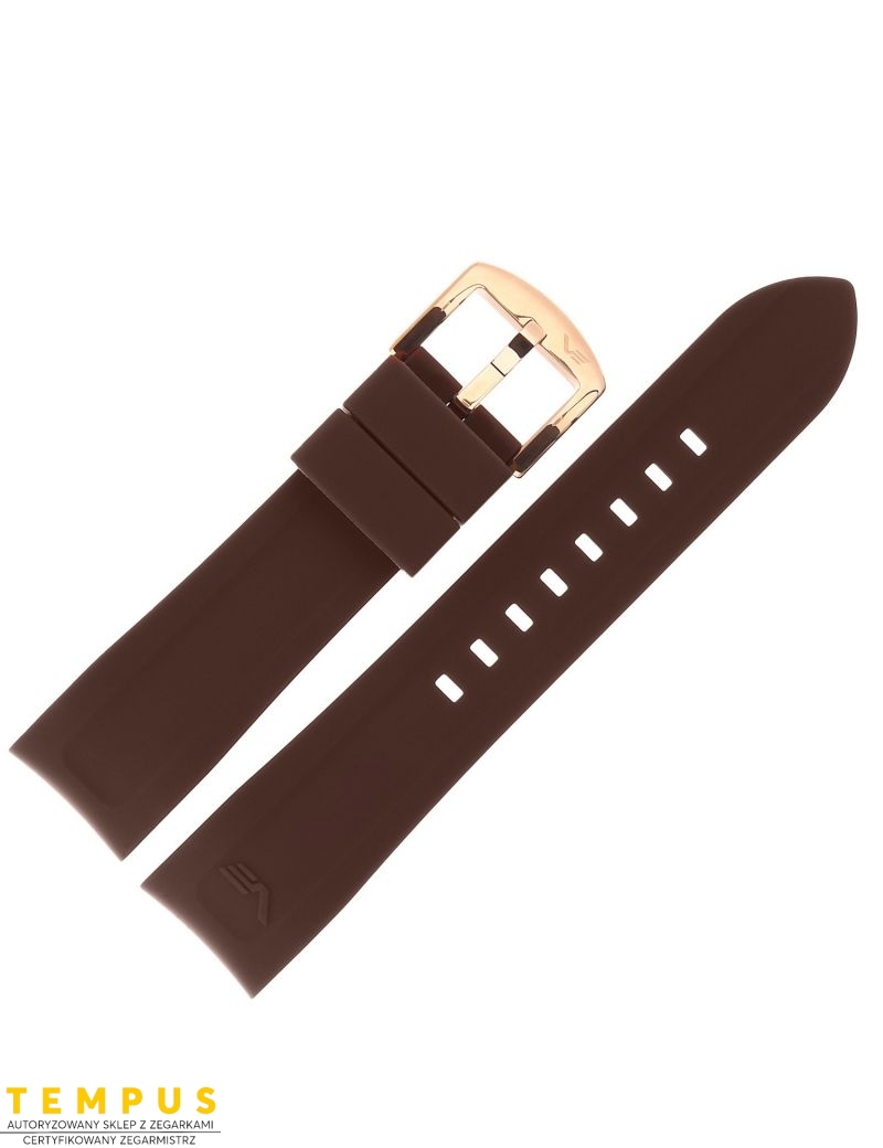 Pasek Vostok Europe Rocket N1 - Silikon 225 B619 brązowy z różową kl. - VOSTOK - paski i bransolety do zegarków Pasek Vostok Europe Rocket N1 - Silikon 225 B619 brązowy z różową kl. - VOSTOK - paski i bransolety do zegarków