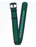 Pasek Vostok Europe Almaz - Nylon C261 zielony z zielonym śr. czarna kl. - VOSTOK - paski i bransolety do zegarków