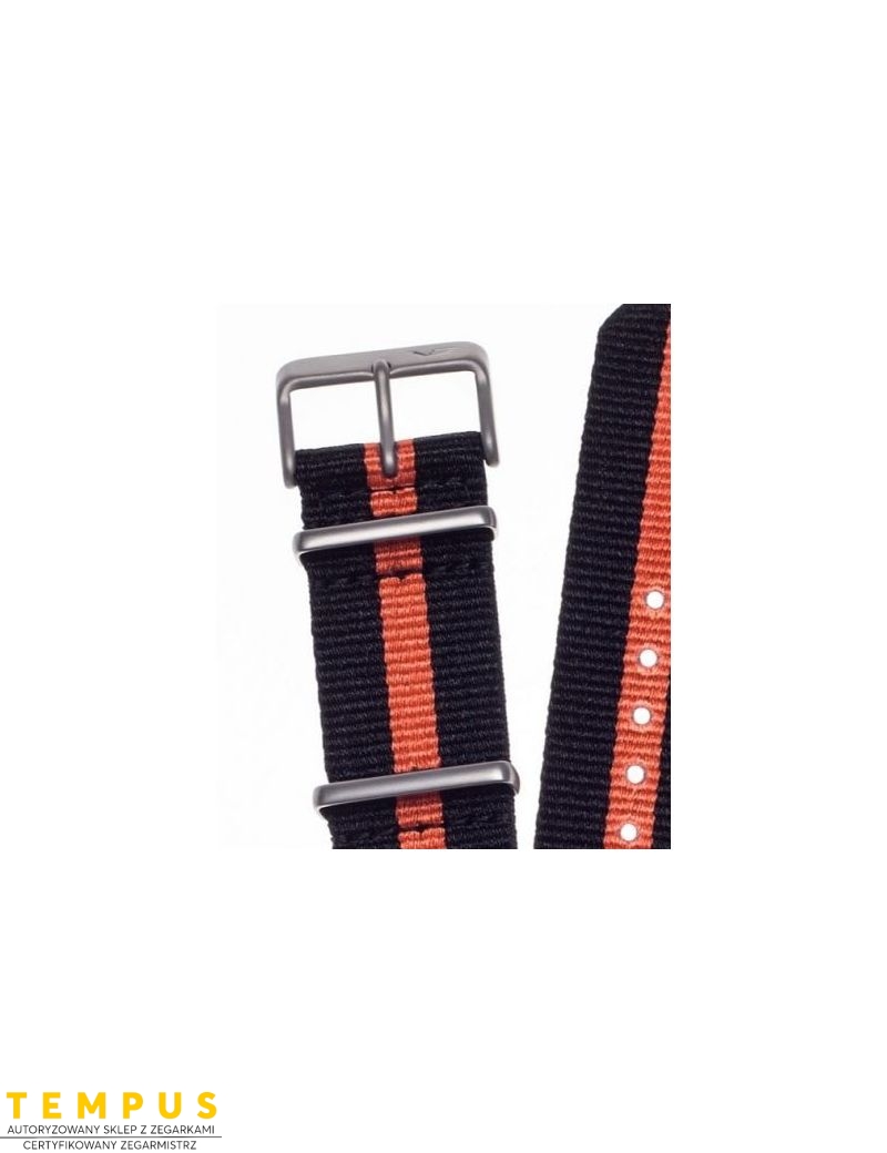 Pasek Vostok Europe Almaz - Nylon H263 czarny z pomarańczowym śr. matowa kl. - VOSTOK - paski i bransolety do zegarków Pasek Vostok Europe Almaz - Nylon H263 czarny z pomarańczowym śr. matowa kl. - VOSTOK - paski i bransolety do zegarków