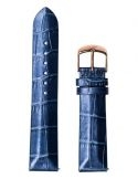 Pasek Vostok Europe Undine - Skóra B527 niebieski croco różowa kl. - VOSTOK - paski i bransolety do zegarków