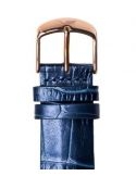 Pasek Vostok Europe Undine - Skóra B527 niebieski croco różowa kl. - VOSTOK - paski i bransolety do zegarków