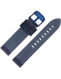 Pasek Vostok Europe Almaz - Skóra D657 niebieski croco niebieska kl. - VOSTOK - paski i bransolety do zegarków
