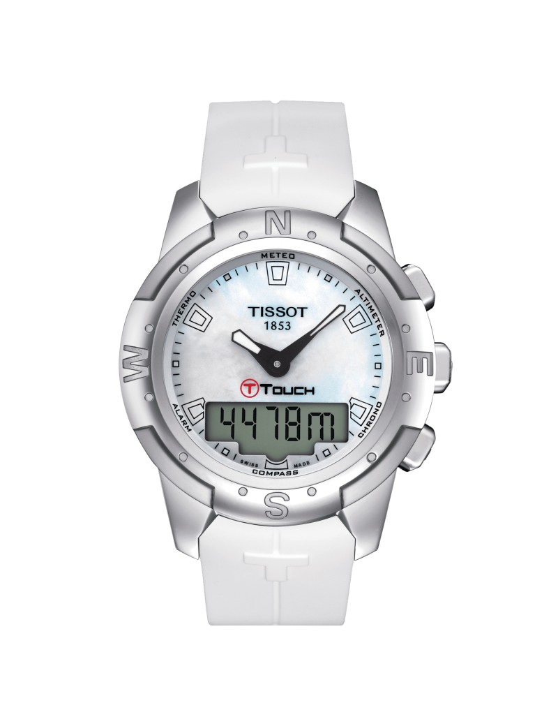 Tissot T-TOUCH II Lady TITANIUM T047.220.47.111.00 White - Zegarki TISSOT Tissot T-TOUCH II Lady TITANIUM T047.220.47.111.00 White - Zegarki TISSOT