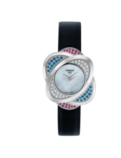 Tissot Precious Flower T03.1.325.80 Diamonds Rubies and Sapphires - Zegarki TISSOT